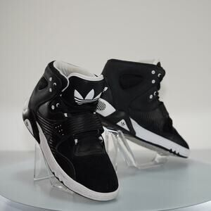 Adidas Roundhouse Mid Black/White - Size 11.5